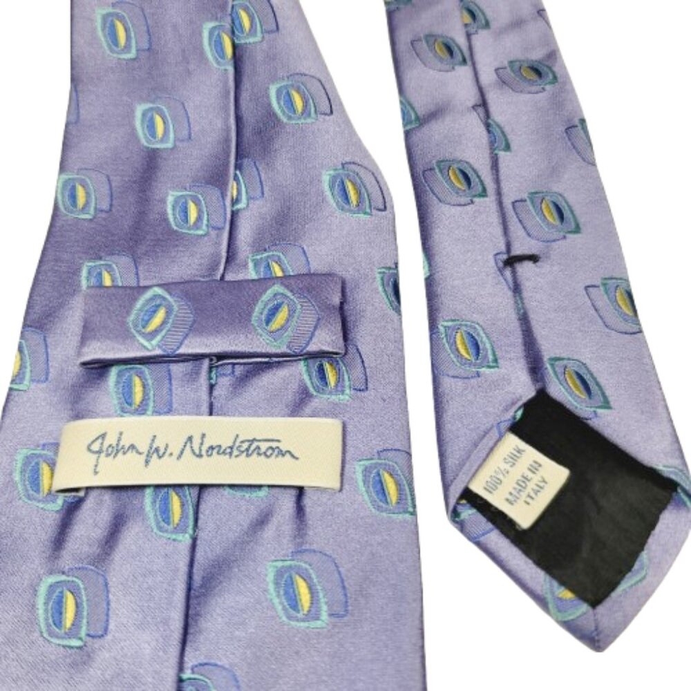 John W. Nordstrom Handmade 100% Silk Men's Tie - Picture 3 of 3